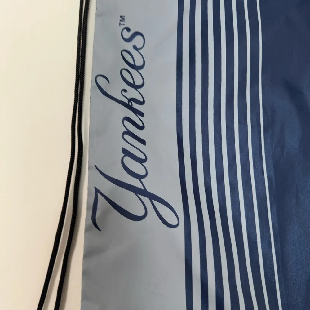 New York Yankees Logo Drawstring Bag: Lightweight Polyester Backpack